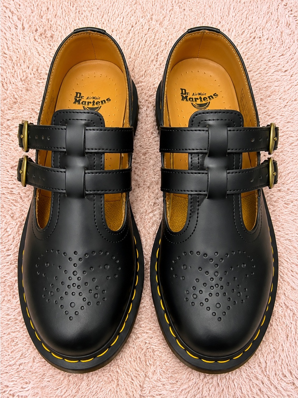 Dr. Martens 8065 Mary Jane Double Buckle Black Leather Shoes Women’s US 9 EU 41 - Picture 1 of 7